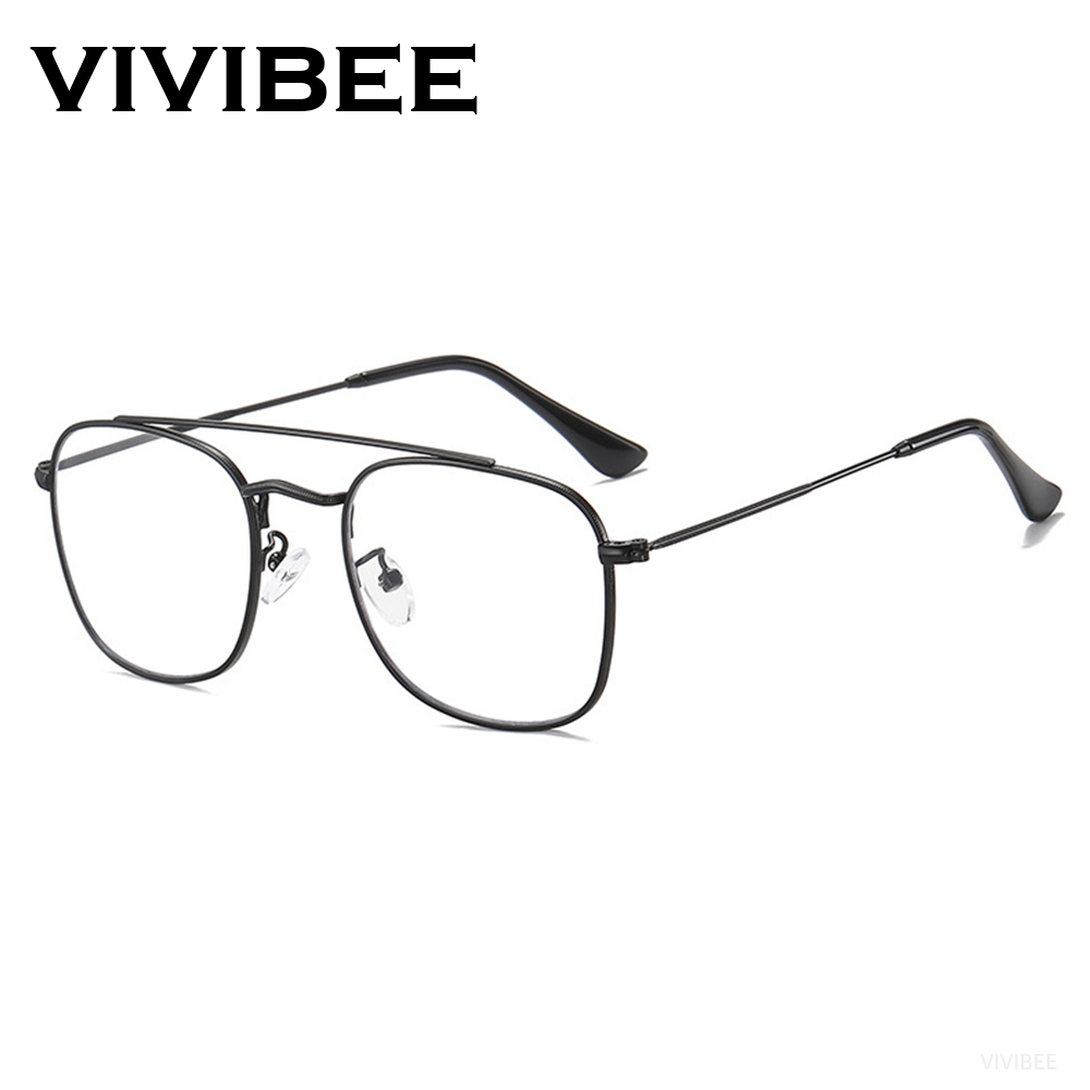 Gaming Glasses Blue Light - VIVIBEE Retro Havacılık Mavi Işık Engelleme