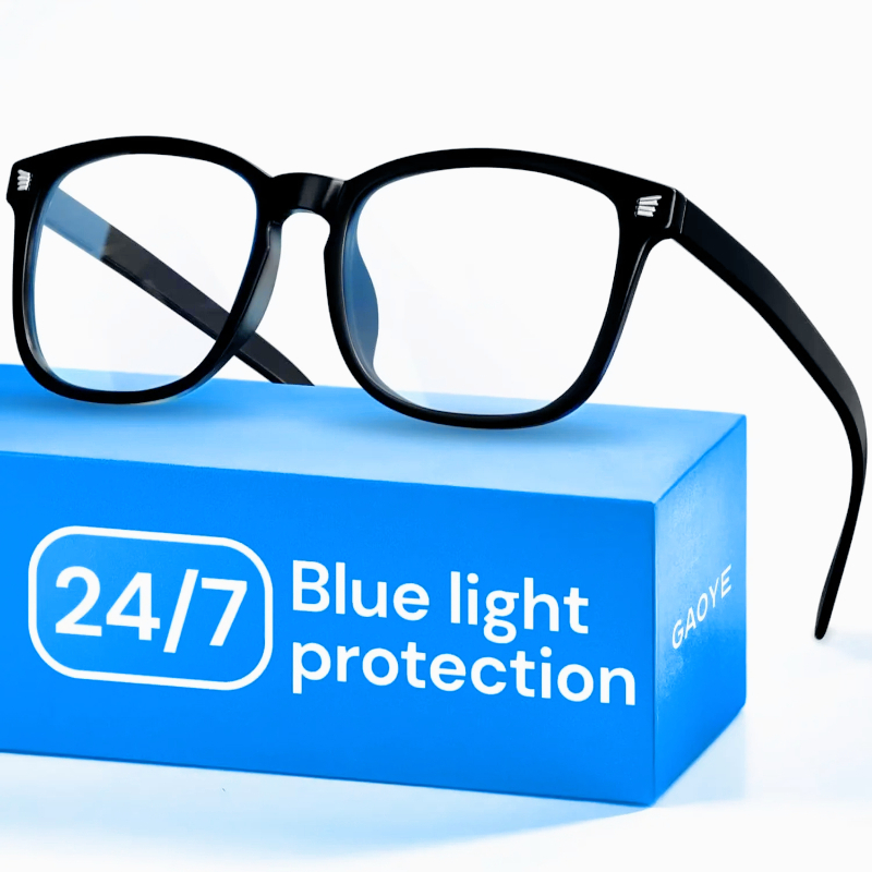 Gaming Glasses Blue Light - Bilgisayar ve Oyunlar İçin Siyah Mavi