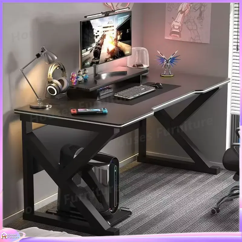 Pc Gaming Cafe - Cafe Metal Oyun Masası Siyah MDF