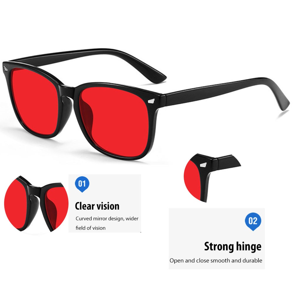 Gaming Glasses Blue Light - Mavi ışık engelleyici kırmızı lensli bilgisayar