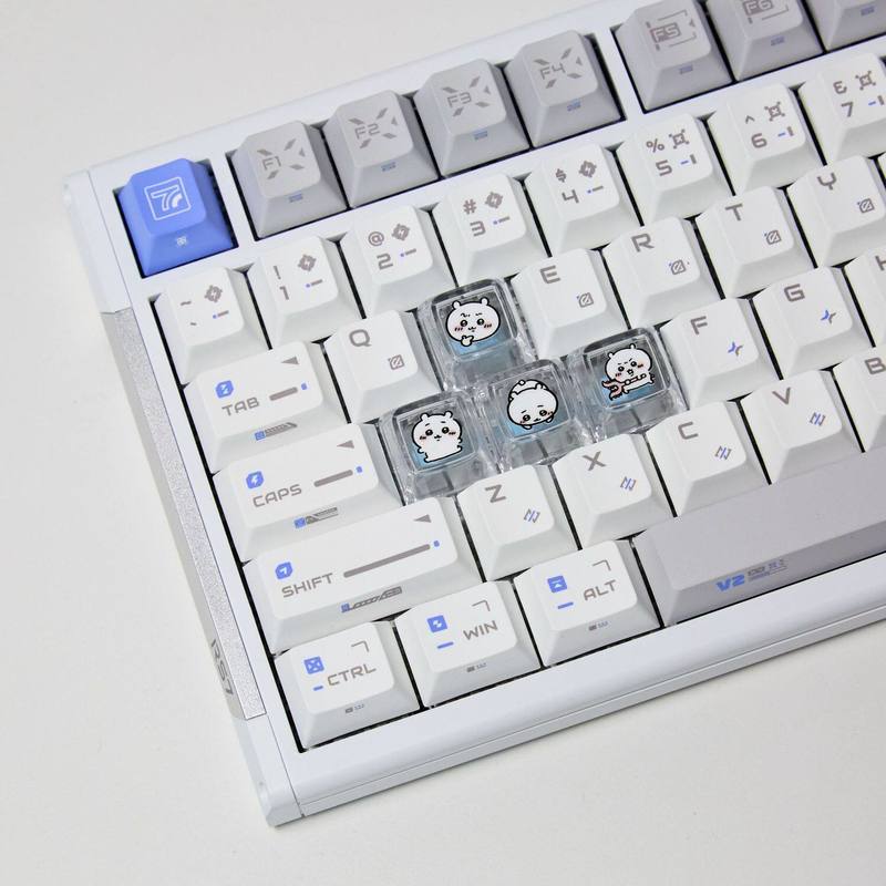 Pc Gaming Keyboard - Chiikawa 4 Adet El Yapımı Şeffaf