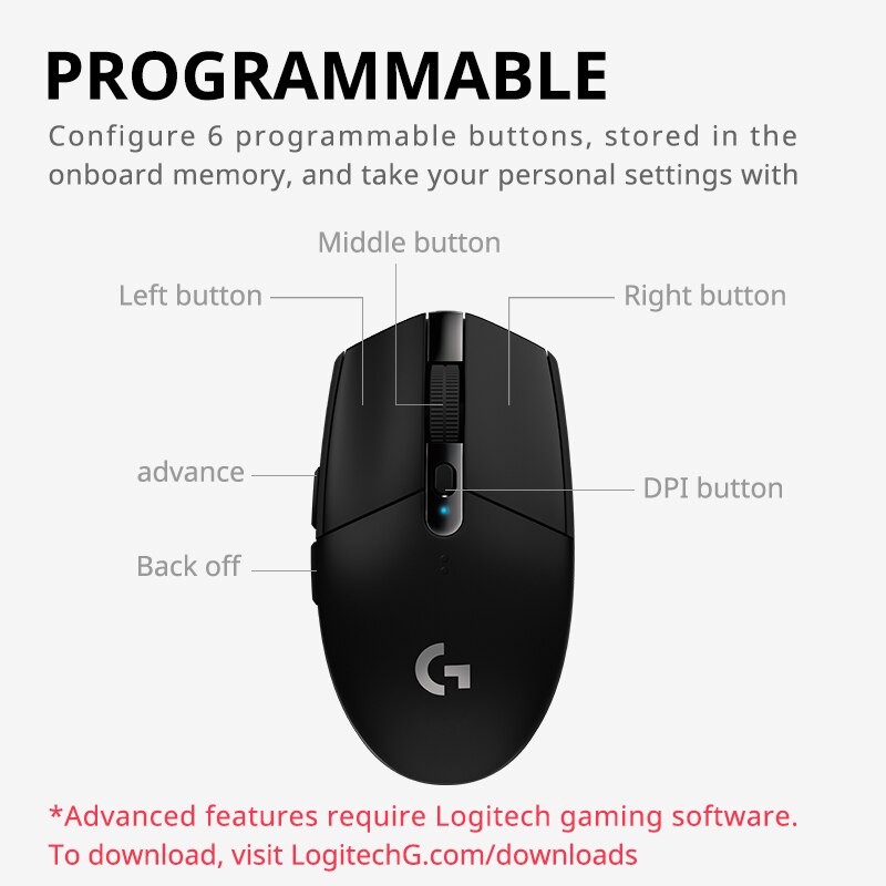 Logitech G304 Lightspeed kablo - Pc Gaming Logitech incelemesi ve fiyatı