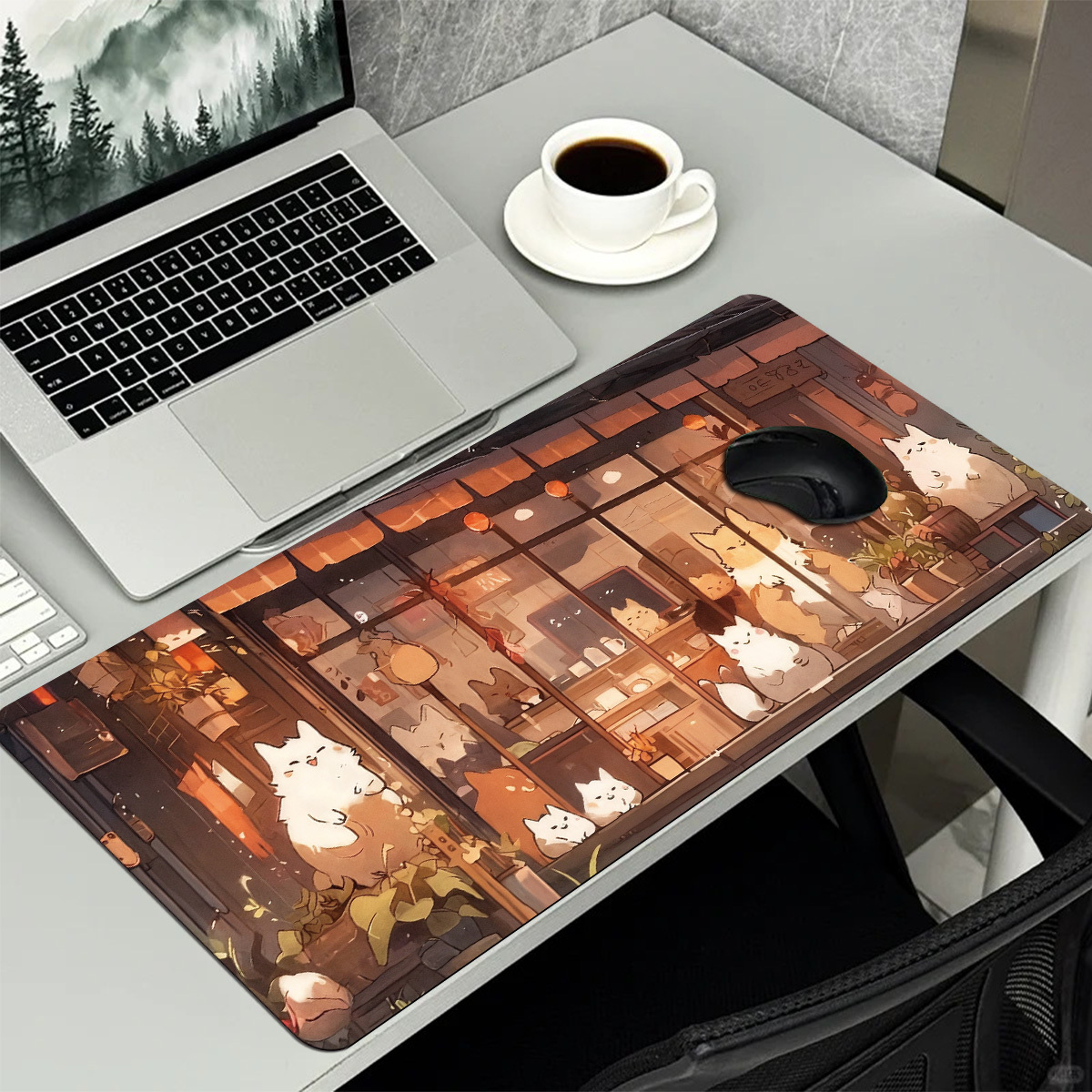 Sevimli Karikatür Kedi Cafe Ge - Pc Gaming Cafe incelemesi ve fiyatı