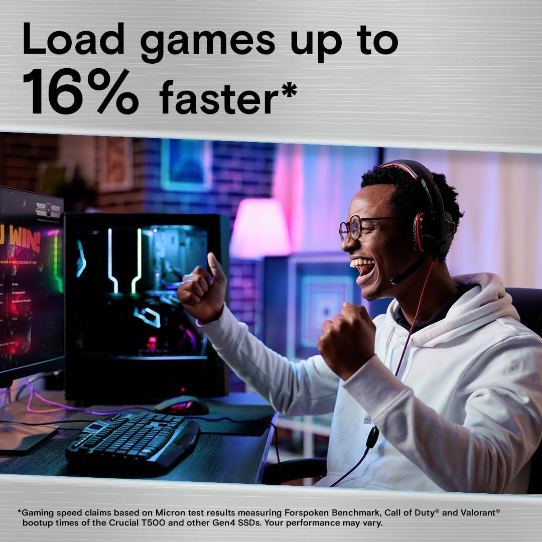 Crucial T500 1TB Gen4 NVMe M.2 - Pc Gaming Website incelemesi ve fiyatı