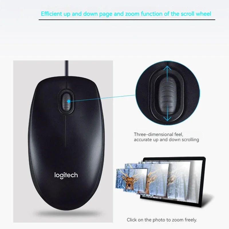 Logitech B100 Kablolu USB Fare - Pc Gaming Logitech incelemesi ve fiyatı
